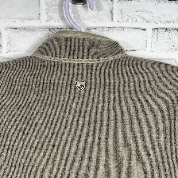KUHL Brown Mens Size L Born In The Mountains Quarter Zip Pullover ThermoKore - Picture 15 of 16